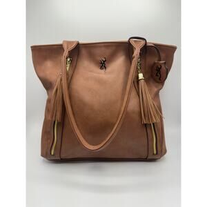 Browning Alexandria Concealed Carry Handbag, Brown, GUC